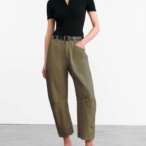 Nili Lotan Shon Pants - Army Green Size 6